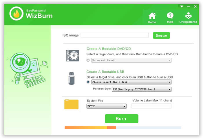 burn boot disk from iso
