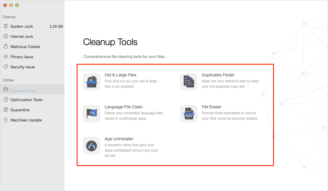 Disc clean-up for mac